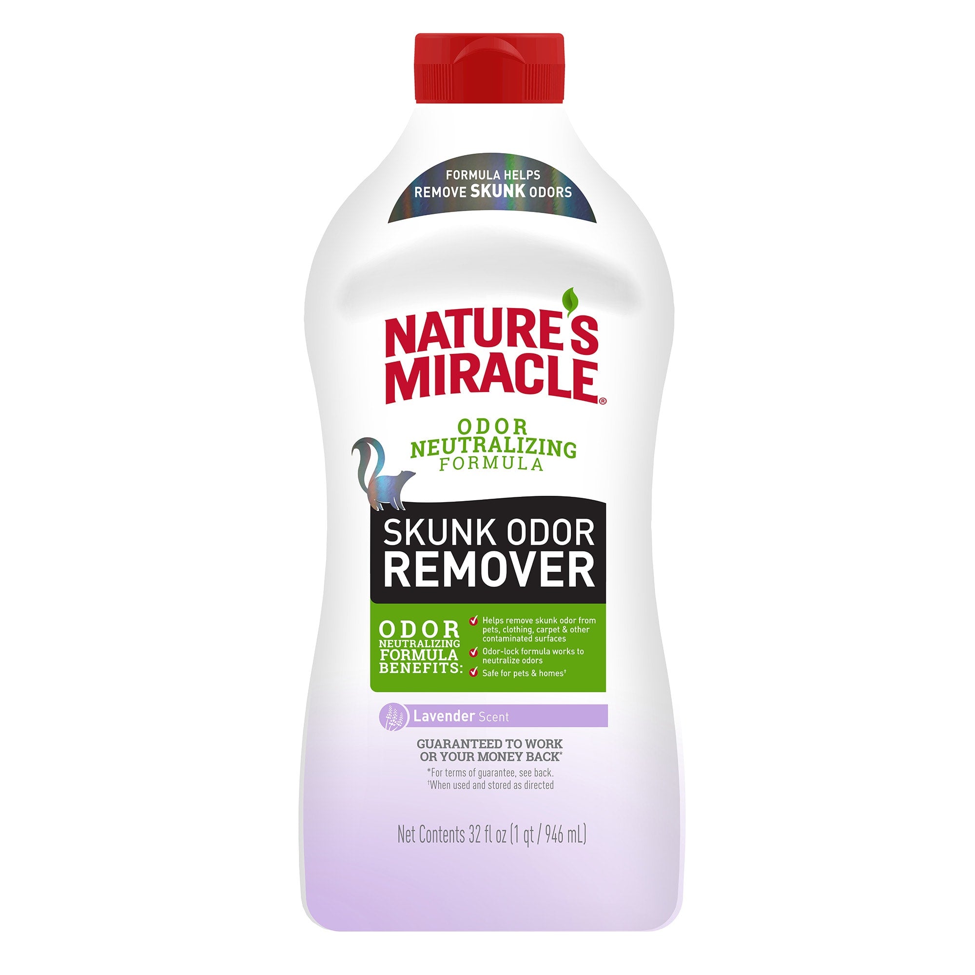 Nature's Miracle Lavender Scented Skunk Odor Control Shampoo & Conditioner  for Pets, 32 fl. oz.