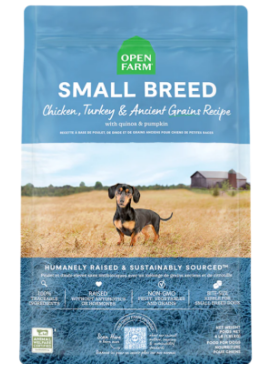 Open Farm for Dogs Small Breed Chicken Turkey Ancient Grains