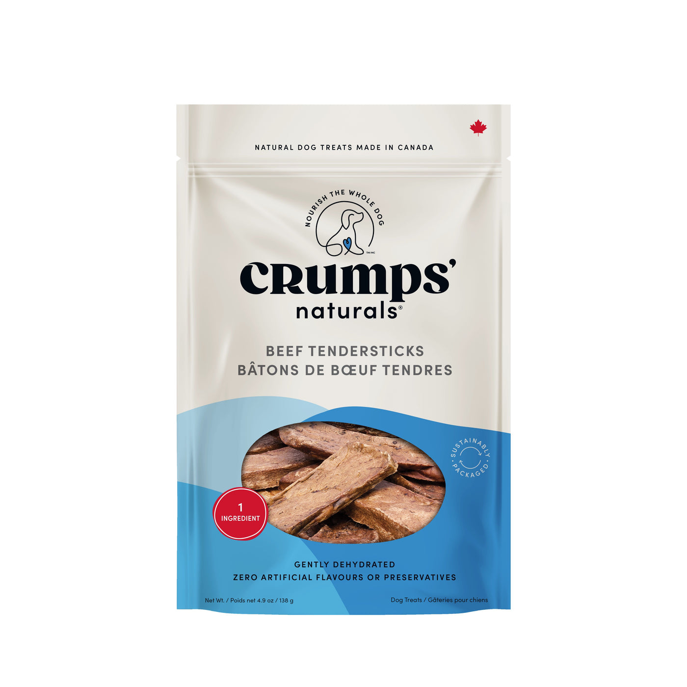 Crumps' Naturals Dog Treats: Beef Tendersticks