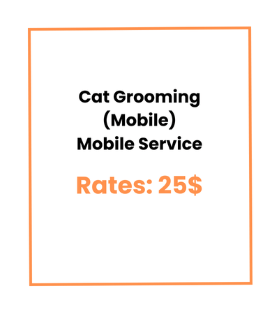 Cat Grooming (Mobile) Mobile Service