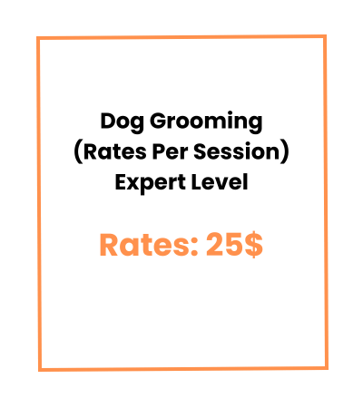 Dog Grooming (Rates Per Session) Expert Level