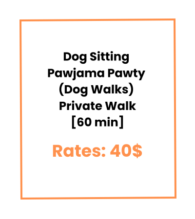 Dog Sitting Pawjama Pawty (Dog Walks) Private Walk [60 min]