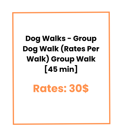 Dog Walks - Group Dog Walk (Rates Per Walk) Group Walk [45 min]