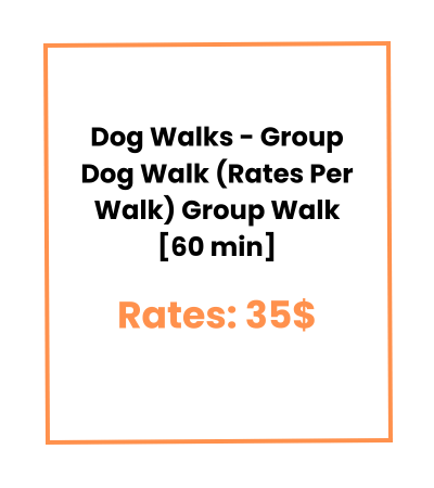 Dog Walks - Group Dog Walk (Rates Per Walk) Group Walk [60 min]