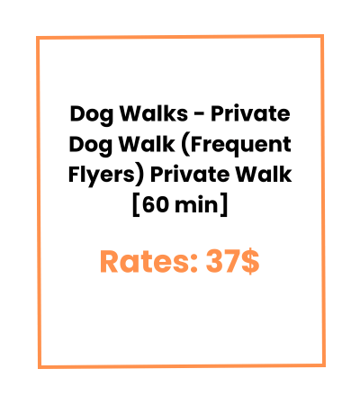 Dog Walks - Private Dog Walk (Frequent Flyers) Private Walk [60 min]