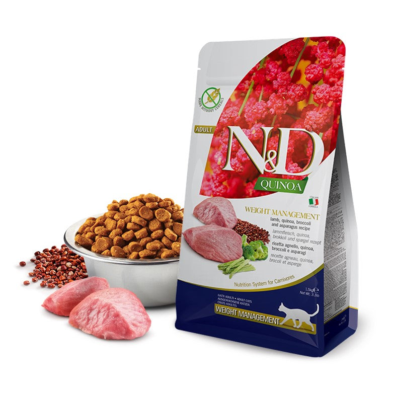 Nourriture sèche pour chats sans céréales Farmina N&D Quinoa