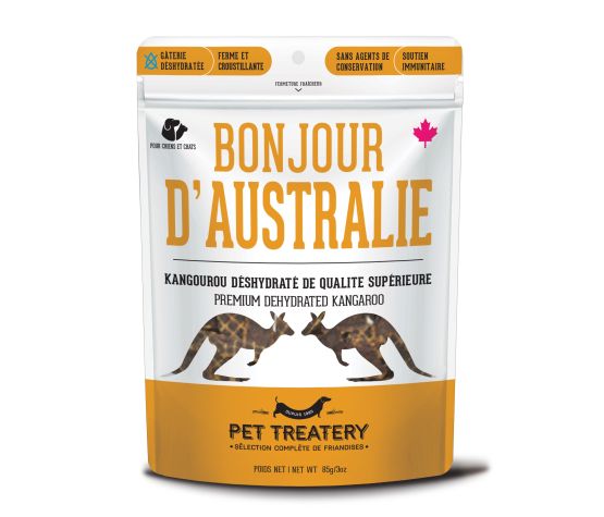 Pet Treatery Friandises kangourou déshydratées de qualité supérieure pour chiens et chats