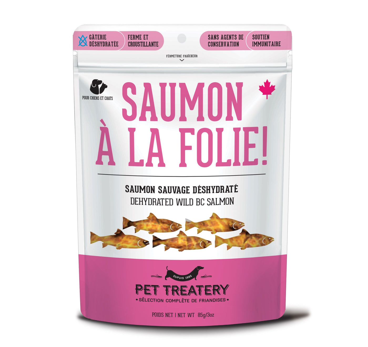 Pet Treatery Premium Dehydrated Salmon Treats for Dogs and Cats