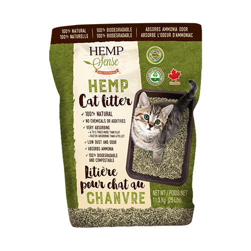 Hemp Sense - Litière biodégradable pour chat en chanvre