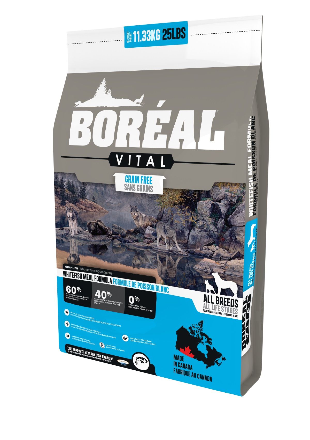 Boreal Vital Dog Poisson blanc toutes races sans céréales