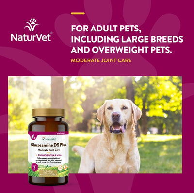 NaturVet Glucosamine DS Plus Comprimés à Croquer pour Chiens et Chats