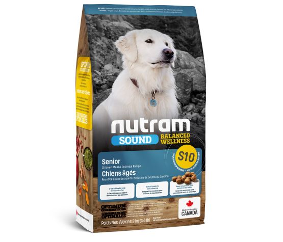 NUTRAM SOUND (S10) BIEN-ÊTRE ÉQUILIBRÉ pour les seniors : repas de poulet et flocons d'avoine