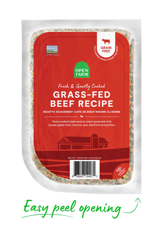 Open Farm For Dogs - Grass-Fed Beef Gently Cooked Recipe