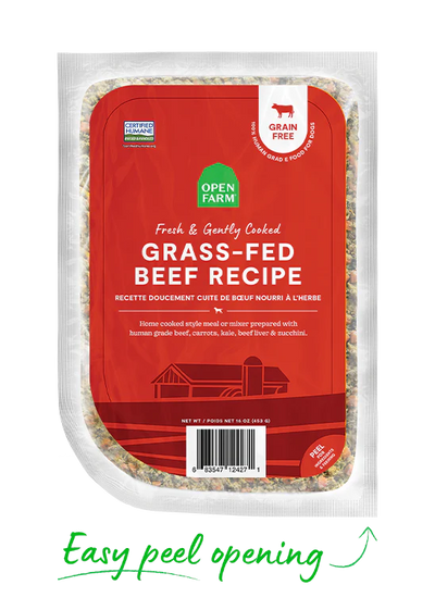 Open Farm For Dogs - Grass-Fed Beef Gently Cooked Recipe