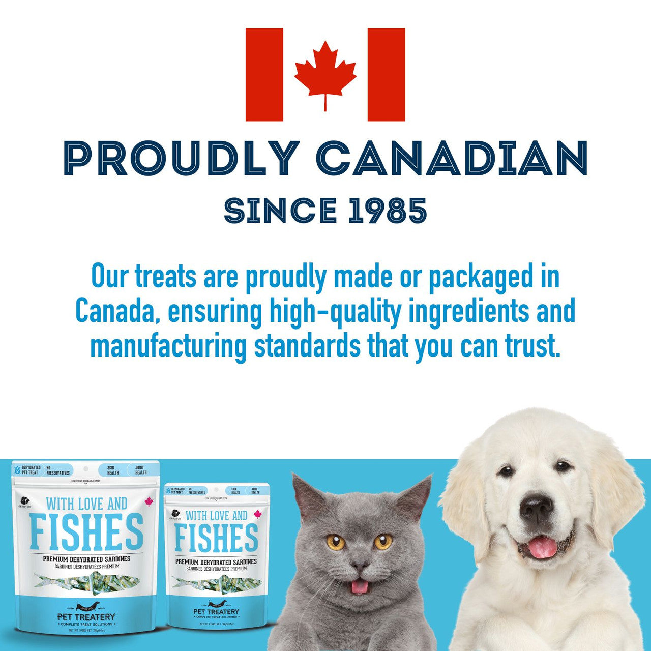 Pet Treatery Premium Dehydrated Sardine Treats for Dogs and Cats