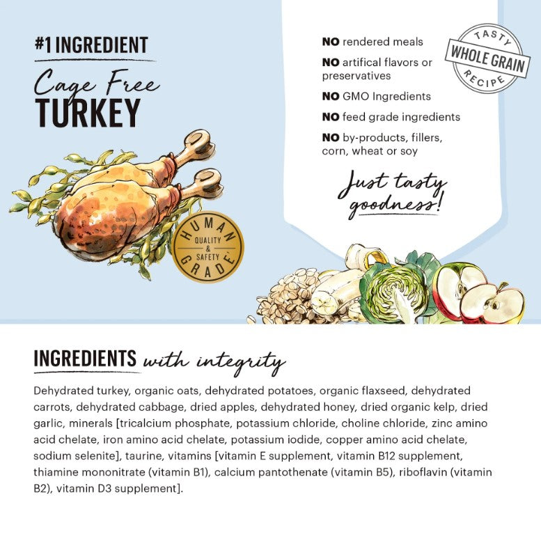 The Honest Kitchen Whole Grain Turkey Recipe Dog Food