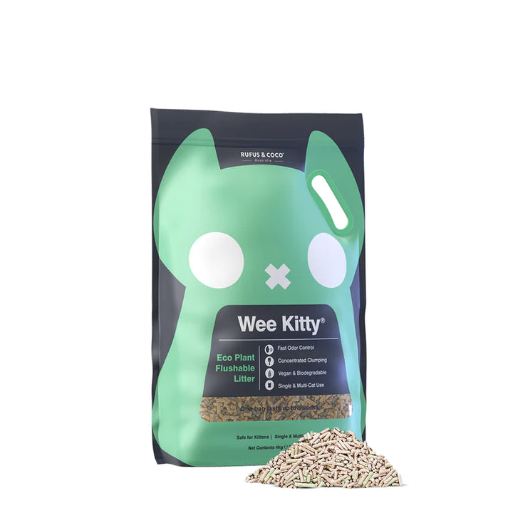 Wee Kitty Eco Plant Clumping Tofu Cat Litter 4 kg