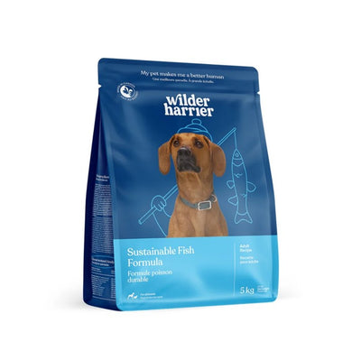 Nourriture sèche pour chiens Wilder Harrier, formule de poisson durable