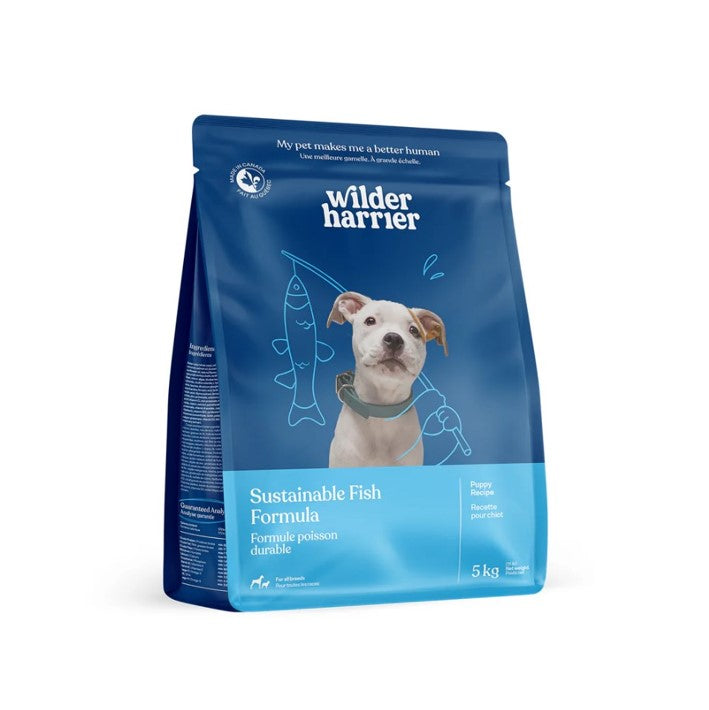 Nourriture sèche pour chiens Wilder Harrier, formule de poisson durable