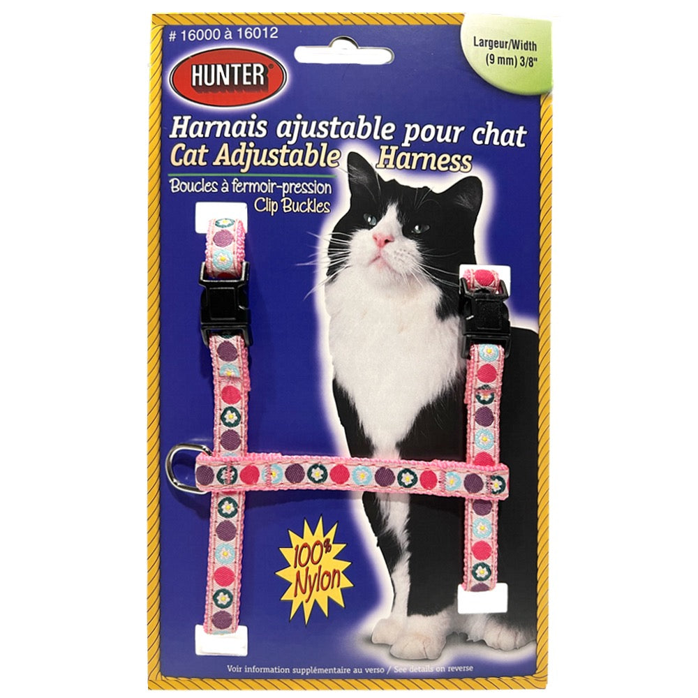 Hunter : Harnais réglable de style H pour chats