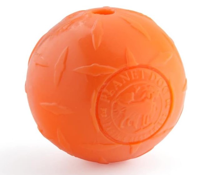 planet dog orbee tuff dimond plate orange floating ball