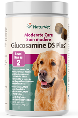 NaturVet - Glucosamine DS Plus Moderate Care Level 2 Soft Chews Dogs (60qty)